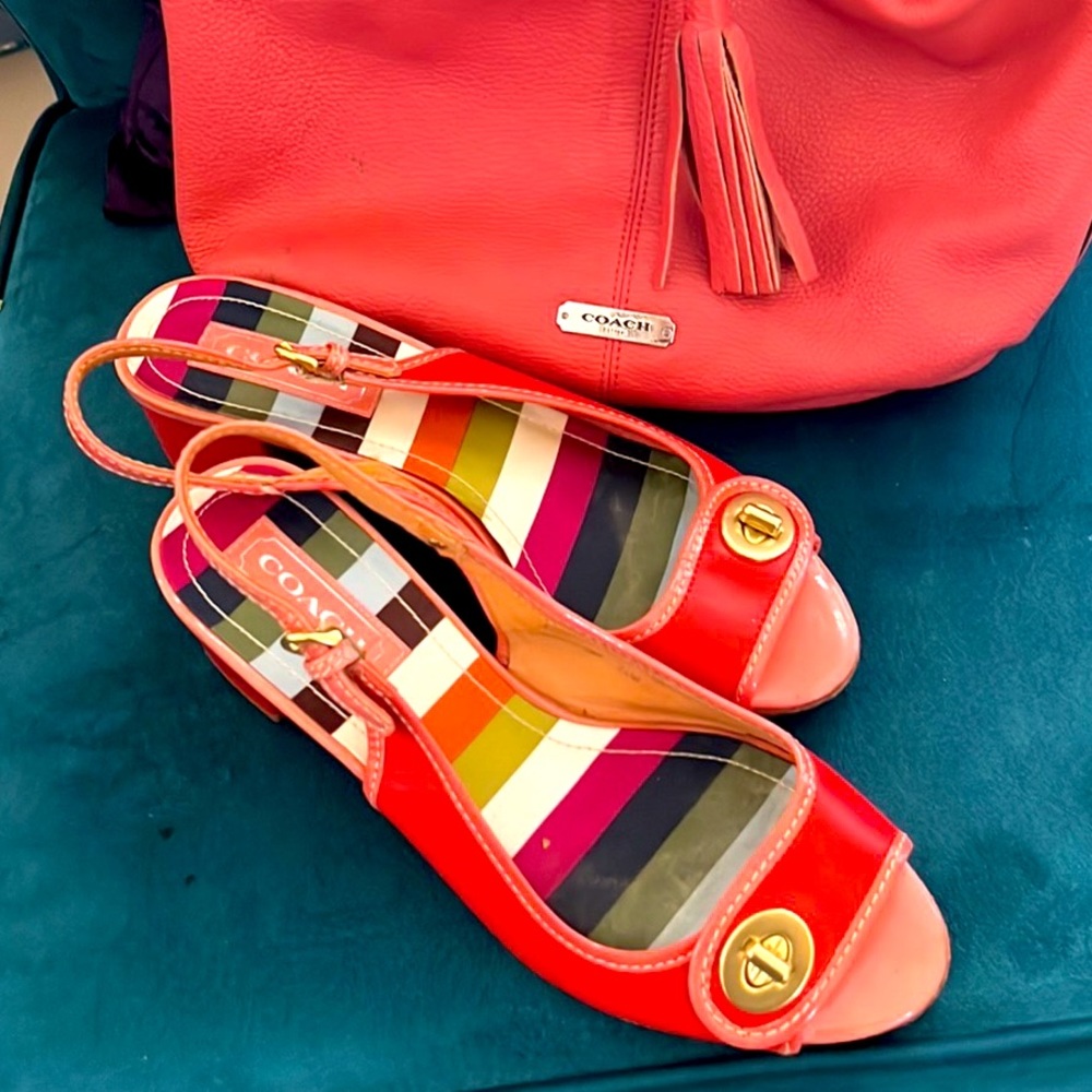 Coach Jacque Turnlock Sandals
